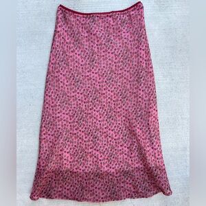 wanted clothing company Pink floral skirt size M
